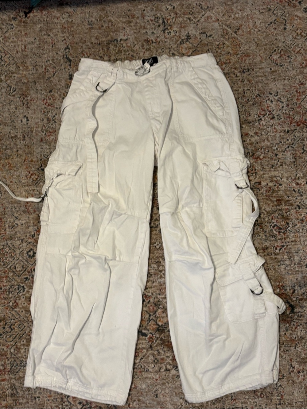 White Cargo Pants - Casual Utility Style